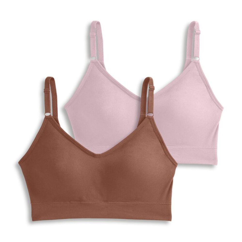 Jockey Women's Bra Sz L Make Your Selection: Seamfree Back Brown Smooth